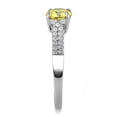 thumbnail image 4 of Womens Rings High polished (no plating) Stainless Steel Ring with AAA Grade CZ in Topaz DA021, 4 of 4