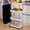 4 Layer, variant on Anhility Slim Storage Cart 3 Tier, Bathroom Organizer Rolling Utility, Mobile Shelving Unit Slide Out for Office, Kitchen, Laundry Room & Narrow Places, White