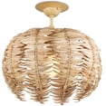 thumbnail image 3 of Currey And Company 9000-1258 Tiptur 16" Wide Semi-Flush Ceiling Fixture - Natural / Coco, 3 of 4