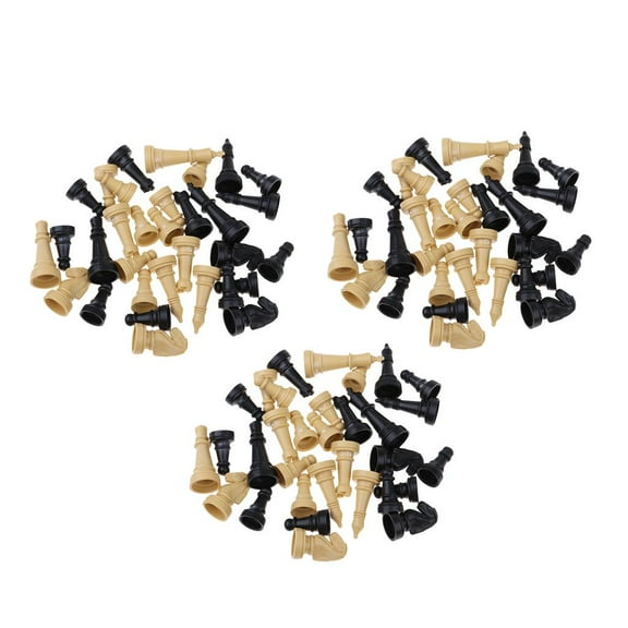 96pcs Premium Chess Pieces Checkers Replacement