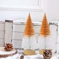 thumbnail image 5 of 4 piezas de miniárboles de Navidad para decorar, pequeños árboles de cepillo de botella con base de madera, árboles de Navidad artificiales para mesa de pueblo, hogar, habitación, fiesta,, 5 of 5