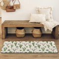 thumbnail image 4 of Beige Buffalo Skull Cactus Succulent Pattern Bathroom Rugs Mat,Non Slip Microfiber Bathroom Rug,Rubber Backing,Soft Bathroom Mats for Bathroom Floor,Tub and Shower,47x17in(120x43cm), 4 of 5