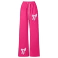 thumbnail image 7 of MUXiin Girl Sweatpants Bowknot Baggy Y2k Parachute Track Pants Elastic Waist Active Sweat Pants Open Bottom Trendy Tricot Sweat Pants for Boys with Pockets Back To School Clothes for Girls, 7 of 7