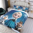 thumbnail image 3 of Frozen Themed Bed Sheet Set Three Piece Set 53x79 Inches Comfortable And Skin Friendly Unique Design Creating A Star Studded Night, 3 of 6