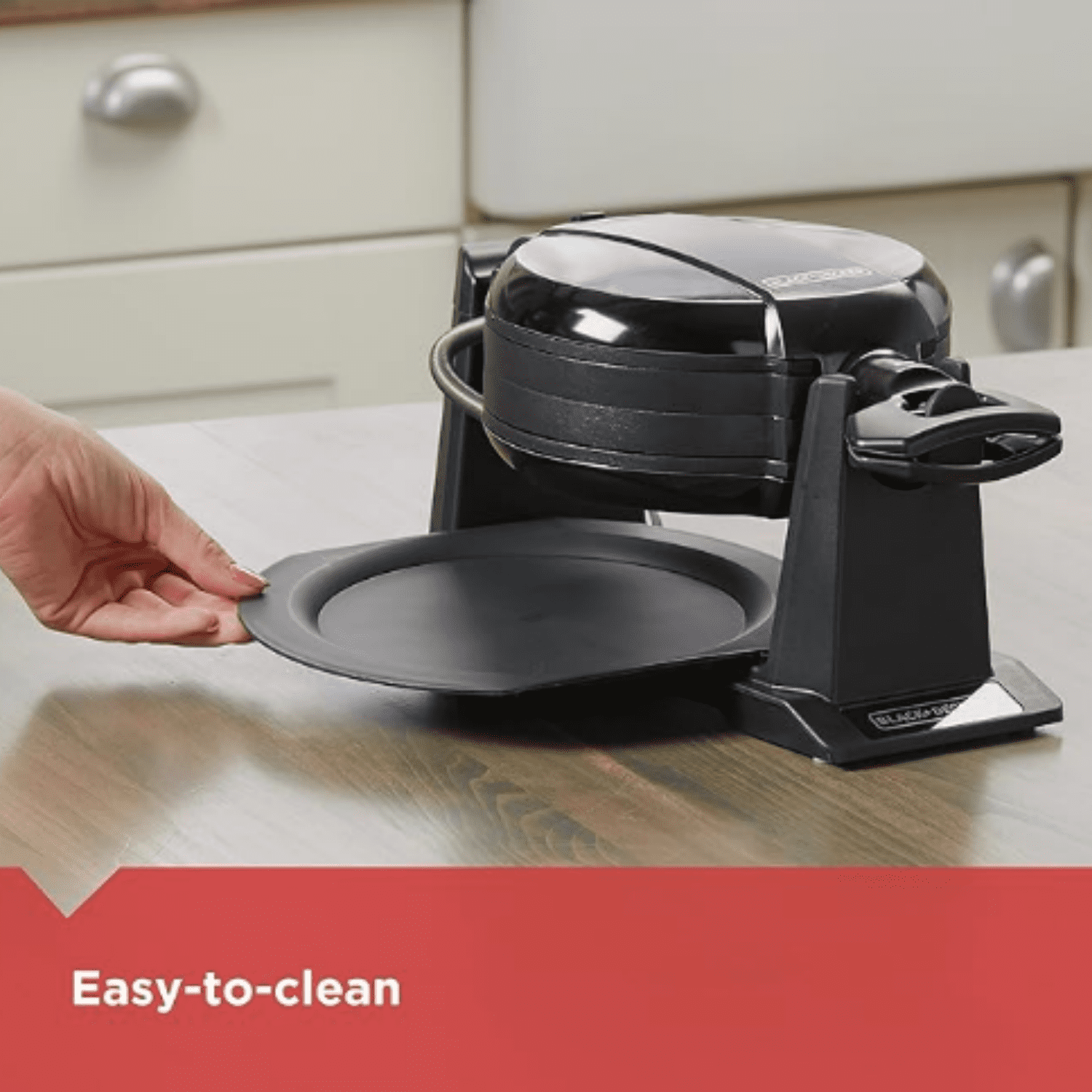 Rotating Waffle Maker, Black
