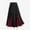 Red, variant on Luxalzxs Victorian Long Skirt for Women High Waist Pleated Lace Up Vintage A-Line Flowy Gothic Renaissance Colorblock Midi Skirts Court Skirts