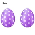 thumbnail image 5 of Cateissary Juego de 2 huevos inflables de Pascua para decorar fiestas de primavera. Kits de decoración para fiestas púrpura, 5 of 5