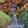thumbnail image 1 of Colaxi Statue Lampe de Paysage Figurine Décorative en Résine Lumière pour Arrière-Cour Porche Pelouse Extérieur Cadeau de Réception, 1 of 8