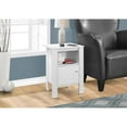 thumbnail image 4 of Contemporary Home Living 24.25" White Transitional Rectangular Accent Table, 4 of 4