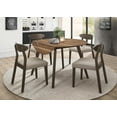 thumbnail image 4 of Topline Home Furnishings 5-piece Dining Set with Round Drop-Leaf Table, 4 of 9