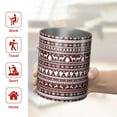 thumbnail image 5 of 12oz Coffee Tumblers Red and White Christmas Folk Pattern Stainless Steel Vacuum Insulated Travel Tumbler Coffee Cups Mug with Lid and Straw with Cleaning Brush for Cold & Hot Drinks, 5 of 5