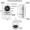 thumbnail image 2 of Cámara de seguridad LIUYMXG Wifi 1080p monitor de mascotas interacción de voz detección de movimiento visión nocturna, 2 of 5