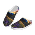thumbnail image 2 of Daiia Galactic Night Over Meadow Print Women’s Fuzzy Slippers Memory Foam Lightweight House Shoes Cozy Loafer Flannel House Shoes-40/41, 2 of 7