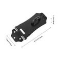 thumbnail image 2 of BEADCEST 1Pc Padlock Hasp Lock Black Stainless Steel Strong Door Clasp for General Security Needs, 2 of 8