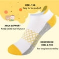 thumbnail image 3 of COOPLUS Boys & Girls Socks Ankle Cotton Sock Soft Low Cut Socks For Little Big Kids 6 Pairs, 3 of 7