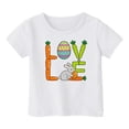 thumbnail image 5 of Easter Shirts for Boys and Girls T Shirt for Girls 3T Short Sleeve Bunny Graphic Tee Casual Kids Tops for Summer(Size 4-5 Years,White), 5 of 6