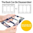 thumbnail image 4 of Yayeee Rocker Switch Wall Plate 2-Gang 4.7"x4.6" Home Decorative Outlet Cover, Pink Stripes, 4 of 6
