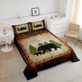 Bear Comforter Set Queen Size Rustic Farmhouse Bear Wildlife Bedding