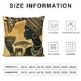 thumbnail image 5 of ARISTURING Girls African American Pillow Cover Tribal Decor Throw Pillow Case Home Decor Sofa Cushion Cover, 5 of 5