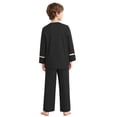 thumbnail image 2 of Doomiva Church Robe for Boys Tunic Tops with Pants Set Choir Gowns Worship Liturgical Praise Clothes Suit Black 12, 2 of 5