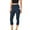 Navy, variant on Chiccall Yoga Capri Pants for Women High Waisted Tummy Control Leggings Summer Stretchy Lounge Running Workout Pants with Side Pocket