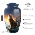 thumbnail image 2 of Cat Burial Urn For Ash For Women - Blue Urns For Human Ashes - Funeral Urns For Human Ashes Adult - Small Cremation Urn For Adult Mother & Father, 1 Large 10 Inch, 4 Keepsake Set, 2 of 7
