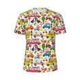 thumbnail image 5 of Wukai Transports with Animals Print Men's Short-Sleeved Mesh T-Shirt,Quick-Dry Short Sleeve Workout T-Shirt-X-Small, 5 of 8