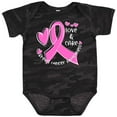 thumbnail image 3 of Inktastic Love, Care, Cure Breast Cancer Awareness Pink Ribbon Boys or Girls Baby Bodysuit, 3 of 5