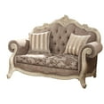 thumbnail image 6 of ACME Ragenardus Loveseat in Gray Fabric & Antique White, 6 of 8