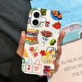 thumbnail image 4 of Case for iPhone 17, Book Cat Fruit Collage Phone Case Cover for Girls Women (Frosted & Durable）, 4 of 7