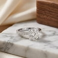 thumbnail image 6 of Rosec Jewels Lab Grown Diamond Engagement Ring (5 Carat, E-VS1 Quality) - IGI Certified - Big Diamond Solitaire Ring, 925 Sterling Silver, US 4.00, 6 of 7