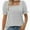 greystripe, variant on Women Summer Square Neck Ruffled Tops Short Sleeve Blouse Casual T-Shirt Top