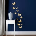 thumbnail image 2 of Mariposas 3D Para Pared Better Place Dorado 12X10 Cm 12 Piez, 2 of 3