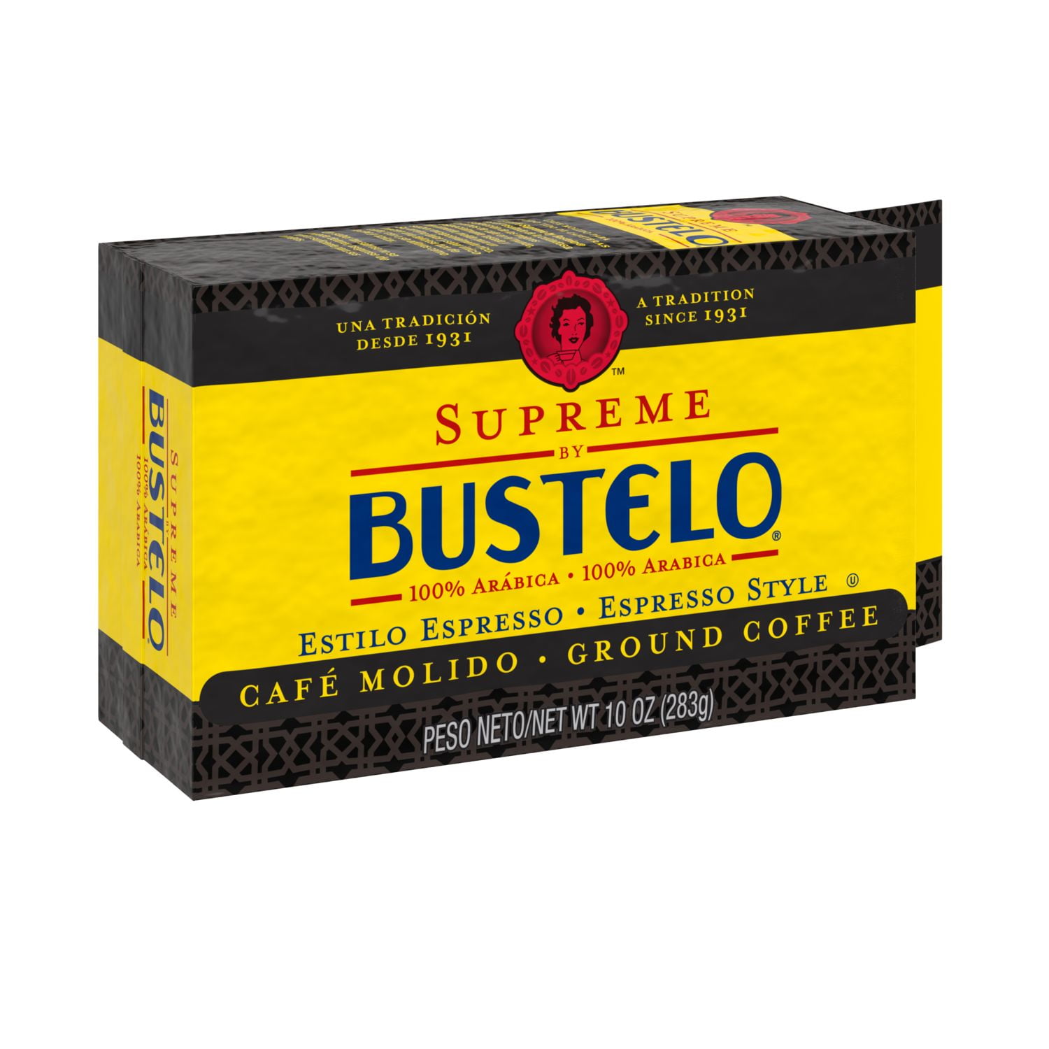 Supreme by Bustelo Espresso Ground Coffee, 10Ounce Brick