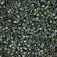 thumbnail image 2 of Miyuki Delica Seed Beads – Size 11/0 (1.6 mm), DB0125, Emerald Gold Luster, 7.2 g, Approx. 1440 Beads, 2 of 7
