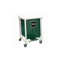 Royal Basket Trucks PVC Hamper,24 gal,Green,Foot Pedal G24-EEX-H1F-3ULN