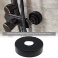 thumbnail image 2 of Elegantes protectores de manguera de radiador de acero inoxidable negro, acabado de barniz horneado de doble cara, perfectos para grifos, duchas y válvulas angulares, juego de 2, 2 of 5
