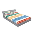 thumbnail image 2 of Ambesonne Ethnic Fitted Sheet & Pillow Sham Set, Coloful Greek Tiles, Queen, Multicolor, 2 of 2