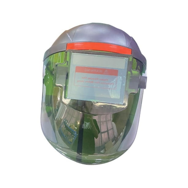 Máscara de soldadura eléctrica HD automática Lightning, gafas protectoras de soldadura transpirables ajustables, gorra de soldadura negra lentes grandes