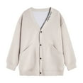 thumbnail image 3 of QIPOPIQ Veste Universitaire de Mode pour Homme Décontractée Coupe Ajustée en Coton Style Letterman Blouson Bomber de Baseball Liquidation, 3 of 4