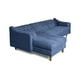 thumbnail image 3 of Sala Modular Sofá Cama Reversible De Velvet Azul Beehive Memory Foam Modelo Mondlak, 3 of 8