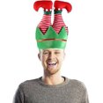 thumbnail image 1 of Gorro de Navidad, Gorro de Elfo de Navidad con Campanas, Gorro de Papá Noel, Gorro de Vacaciones de Navidad, Suministros para Fiestas navideñas, Pantalones de Elfo, Sombreros para Divertidas, 1 of 5