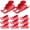 Red, variant on FRCOLOR 12pcs Christmas Mini Santa Sleigh Ornaments for Doll House Decoration