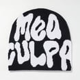 thumbnail image 2 of Gorro de punto de moda para hombre y mujer, estilo hip hop, rap, patineta, letras de rap, gorro frío, 2 of 5