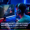 thumbnail image 6 of Froura AOC 2.4GHz Wireless Gaming Headset for PS5/PS4, Mac, Switch, Bluetooth 5.4 Gaming Headphones with Noise Canceling Mic, 45H Battery, RGB, Type-C, 20ms Latency, 50mm Drivers - Black, 6 of 10