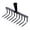 9 Tines, variant on HEWANG Manganese Steel Garden Weeding Rake, Detachable Gardening Hand Weeder Puller Tool,for Lawn Yard and Garden Farm Uprooting (4 Tines)