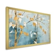thumbnail image 4 of Designart "Golden Minimalism With Blue Bamboo I" Bamboo Picture Framed Canvas Wall Art, 4 of 5