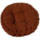 thumbnail image 1 of Cojín de silla, relleno grueso, acolchado, redondo, para comedor interior y exterior, cojín redondo, marrón, 1 of 5