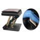 thumbnail image 5 of Reposapiés ajustable Ajuste de altura de 4 niveles con perlas de masaje Cojín de reposapiés suave adecuado para viajar en trenes de automóviles a marrón Soledad Reposapiés ajustable, 5 of 10