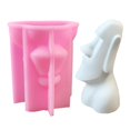 thumbnail image 2 of tegongse Flexible Silicone Mold Handmade Scented Candle Mould Portrait Sculpture Aromatherapys Mold Resin Tool Art Decoration, 2 of 9